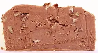 slice of penuche fudge