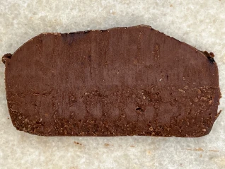 slice of dark chocolate fudge
