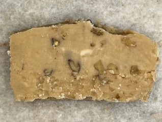 slice of maple walnut fudge